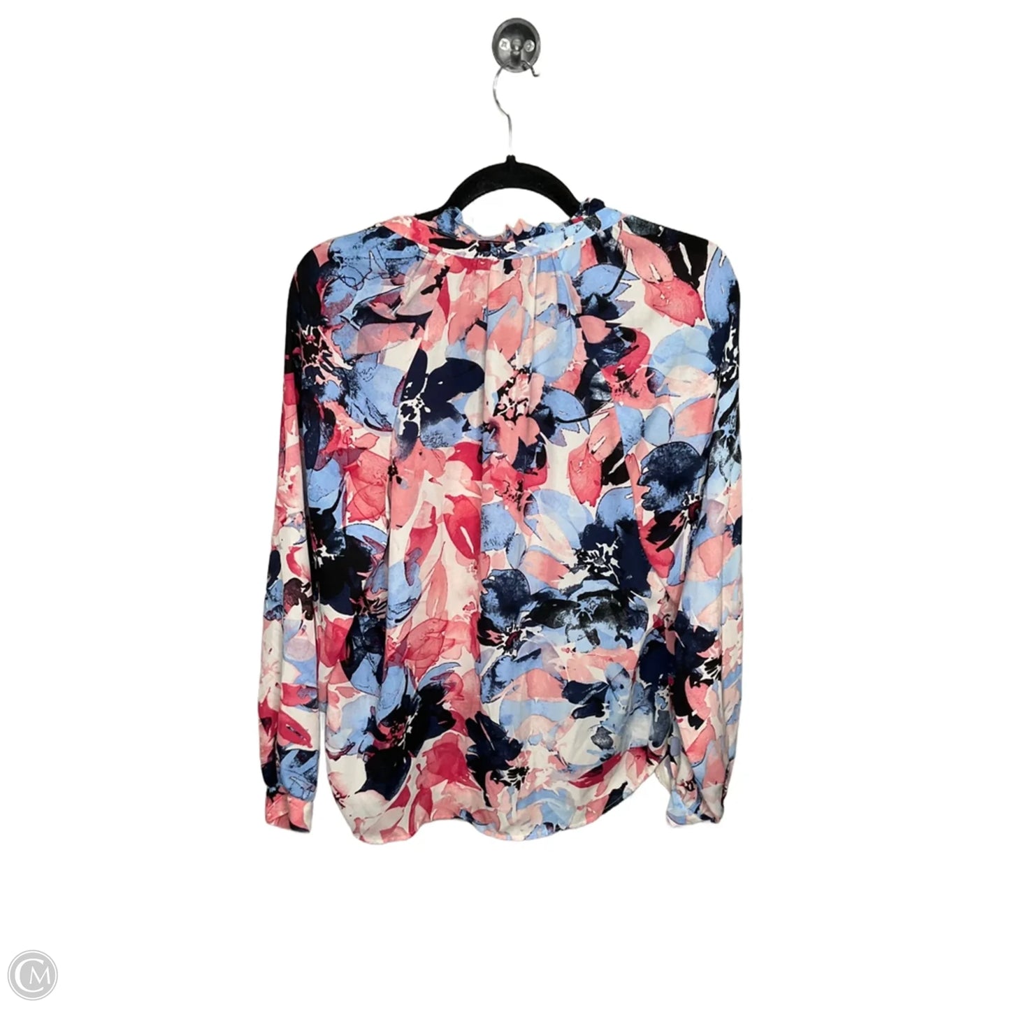 Top Long Sleeve By Jones New York In Floral Print, Size: M