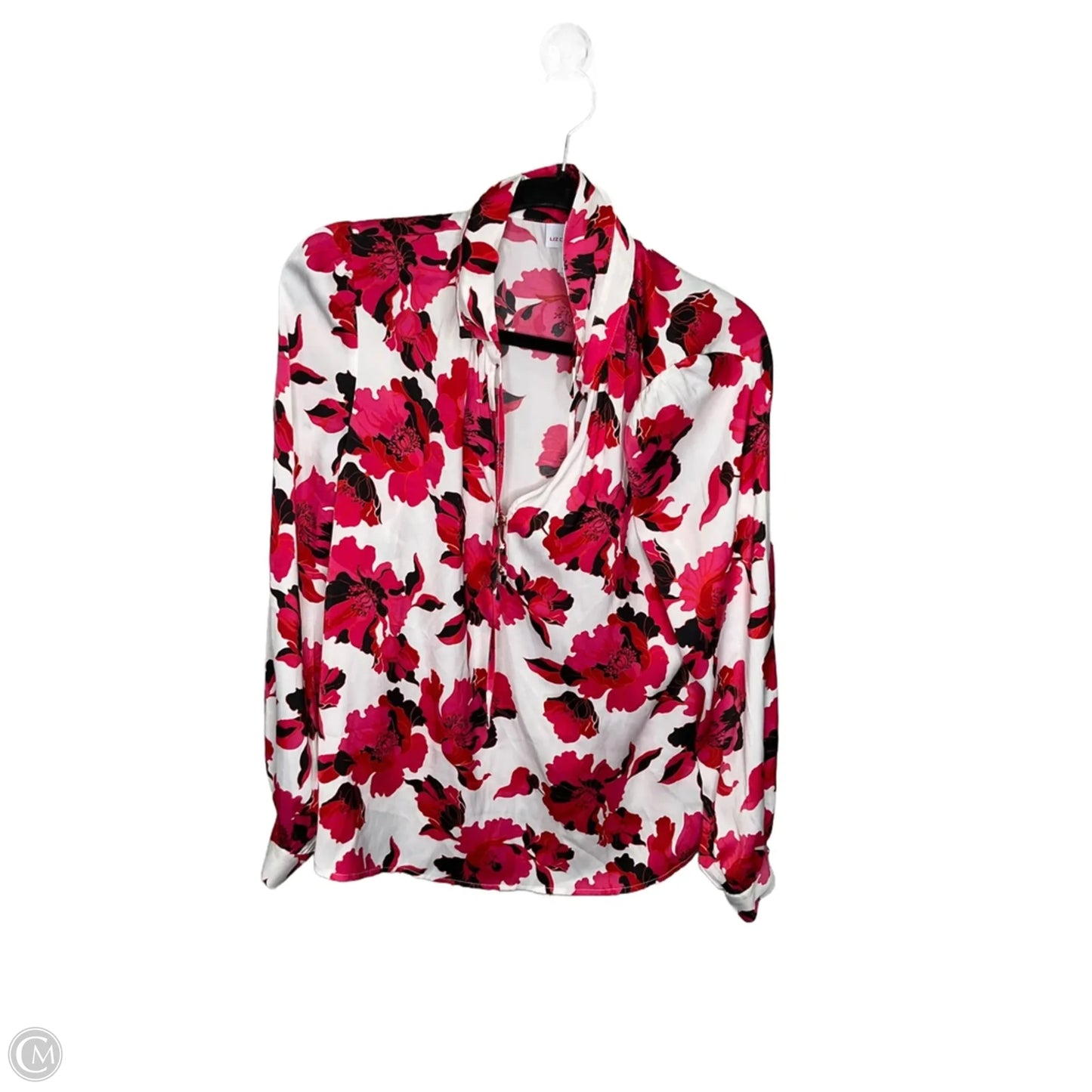Top Long Sleeve By Liz Claiborne In Floral Print, Size: M