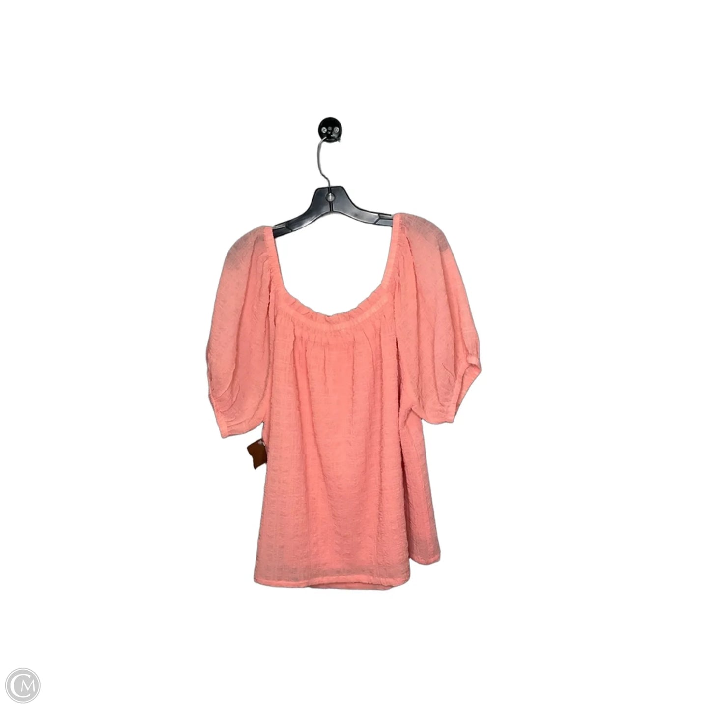 Top Short Sleeve By Kori America In Orange, Size: Xl