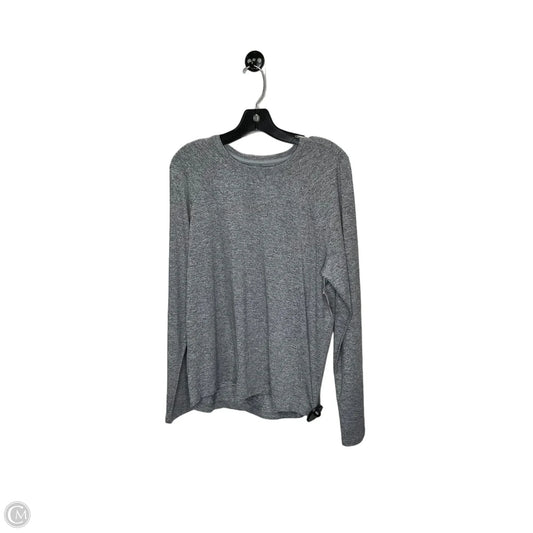 Athletic Top Long Sleeve Crewneck By Lululemon In Grey, Size: L