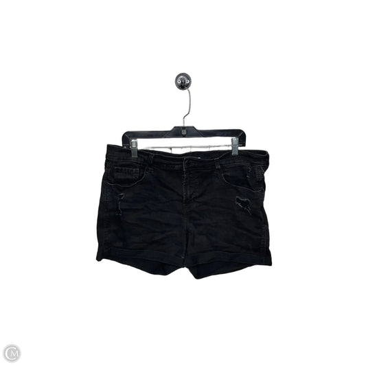 Shorts By Old Navy In Black Denim, Size: 16