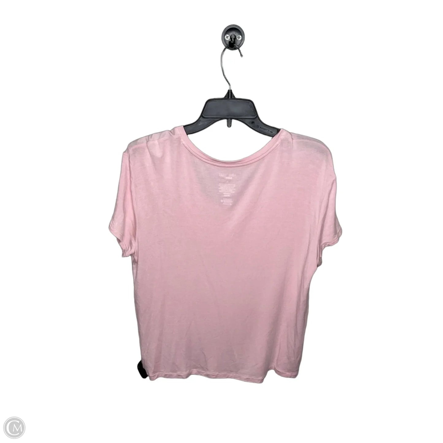 Top Short Sleeve Basic By Nine West In Pink, Size: L