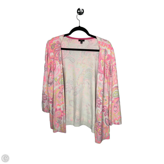 Cardigan By Talbots In Paisley Print, Size: 2x
