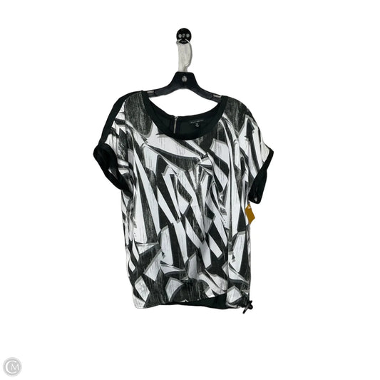 Top Short Sleeve By Willi Smith In Black & White, Size: Xl