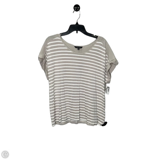 Top Short Sleeve By Christian Siriano In Striped Pattern, Size: Xl