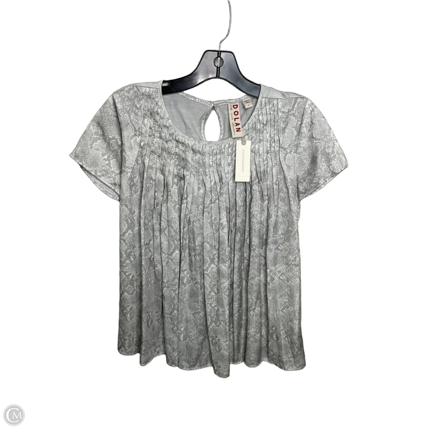 Top Short Sleeve By Dolan Left Coast In Snakeskin Print, Size: S