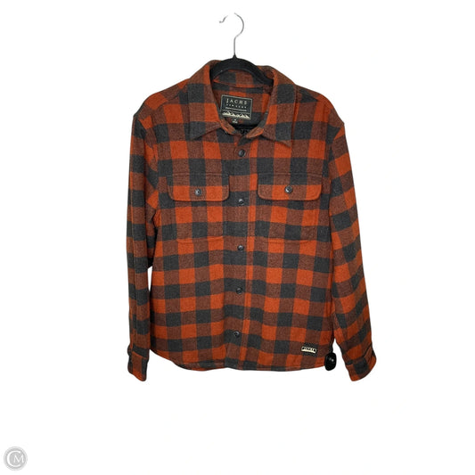 Jacket Shirt By Jachs Girlfirend In Plaid Pattern, Size: M