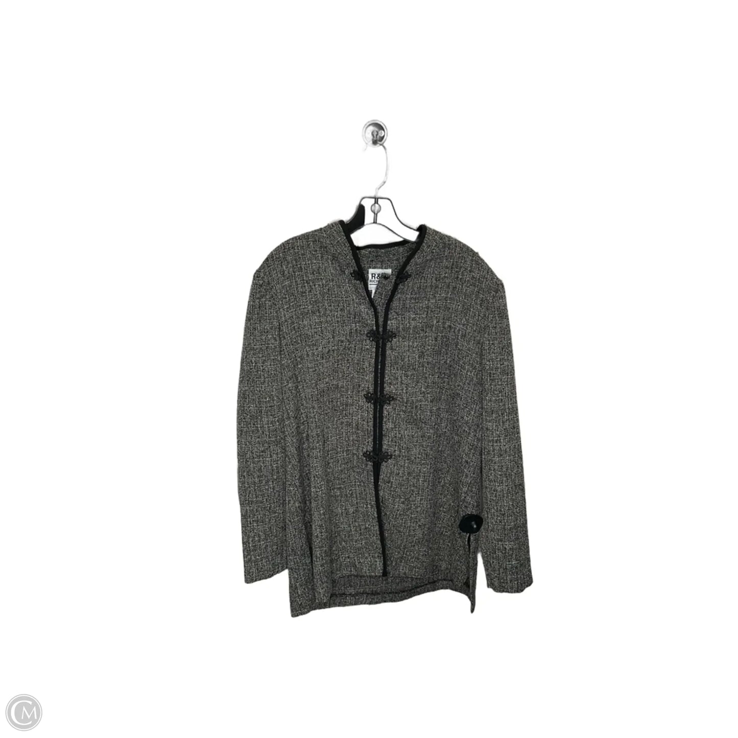 Blazer By R And M Richards In Black, Size: 16