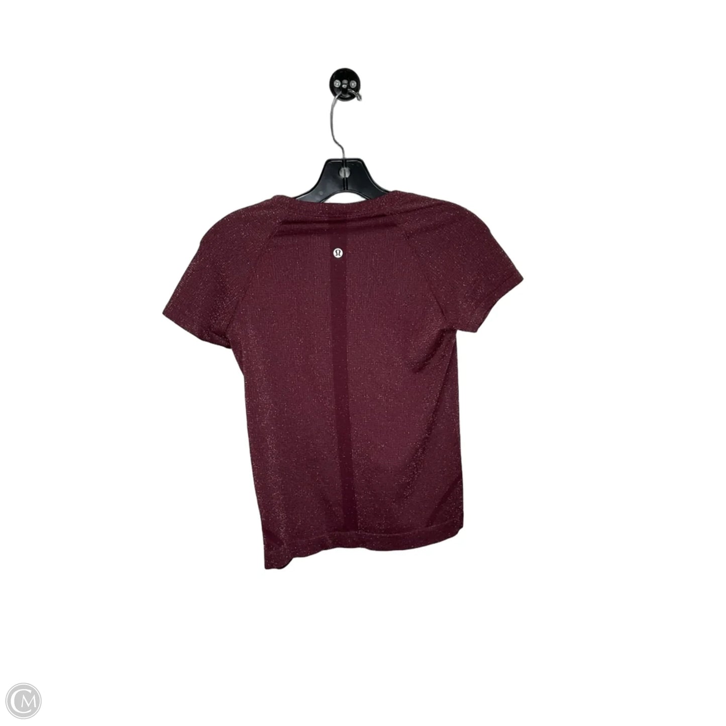 Athletic Top Short Sleeve By Lululemon In Purple, Size: 6
