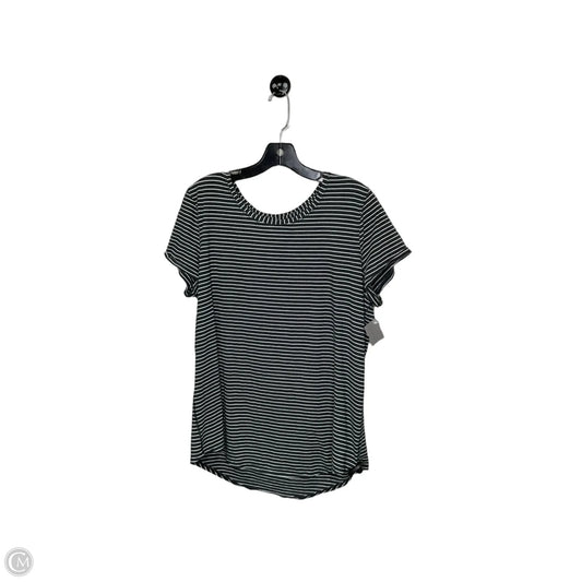 Top Short Sleeve By Lululemon In Striped Pattern, Size: 12
