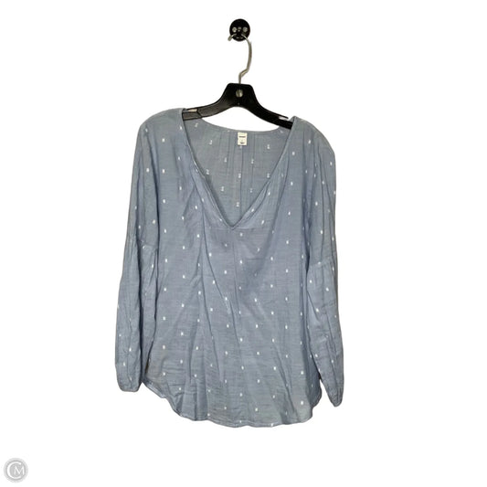 Tunic 3/4 Sleeve By Old Navy In Blue, Size: L