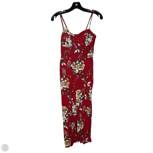Jumpsuit By Xhilaration In Red, Size: S