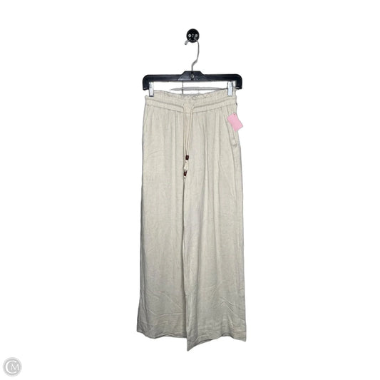 Pants Linen By Zara In Cream, Size: Xs