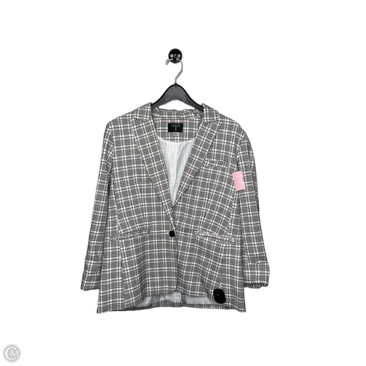 Blazer By Tahari In Plaid Pattern, Size: 10