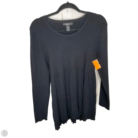 Sweater By Style And Company In Black, Size: L