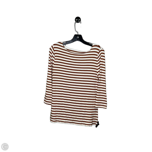 Top 3/4 Sleeve By A New Day In Striped Pattern, Size: M