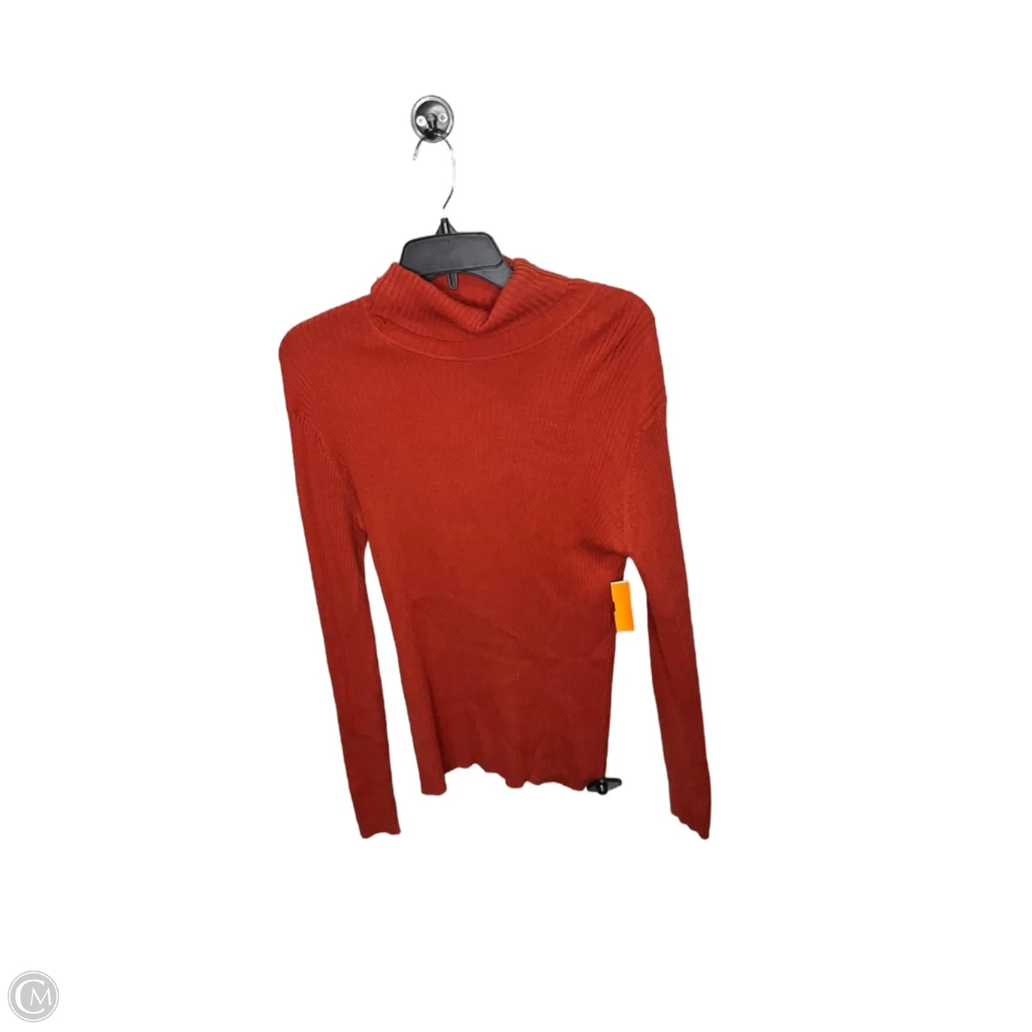 Top Long Sleeve By Clothes Mentor In Orange, Size: L