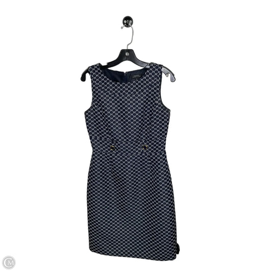 Dress Casual Short By Tahari In Blue & White, Size: 4