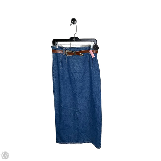 Skirt Midi By Hunt Club In Blue Denim, Size: 10