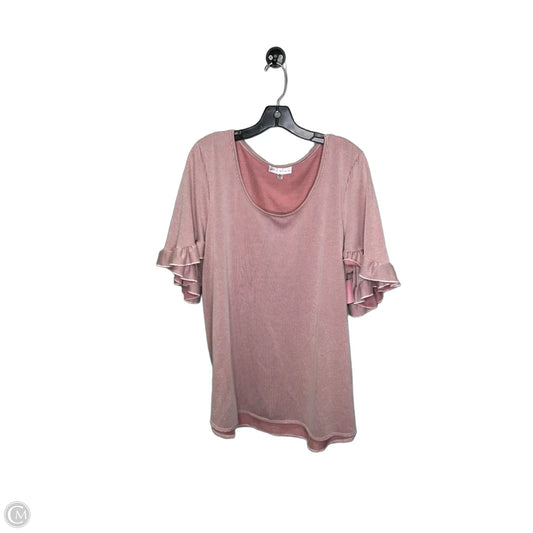 Top Short Sleeve By Clothes Mentor In Striped Pattern, Size: 3x