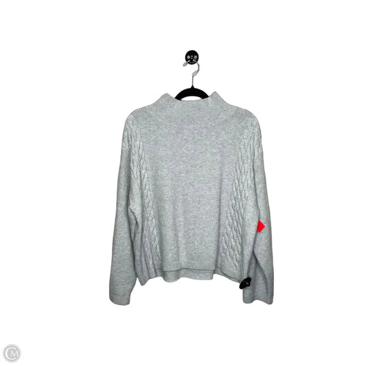 Sweater By Ann Taylor In Grey, Size: Xl