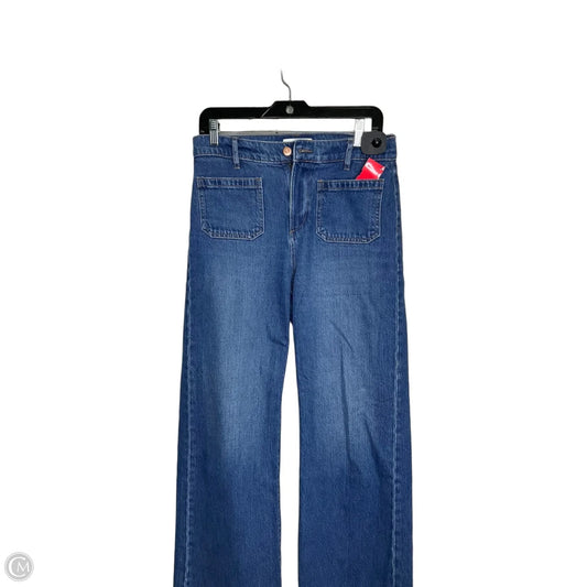 Jeans Wide Leg By Loft In Blue Denim, Size: 4