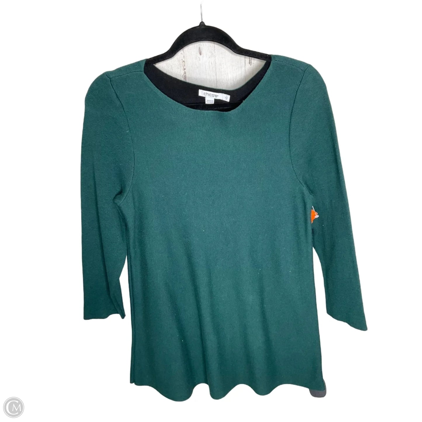 Sweater By Chicos In Green, Size: Xl