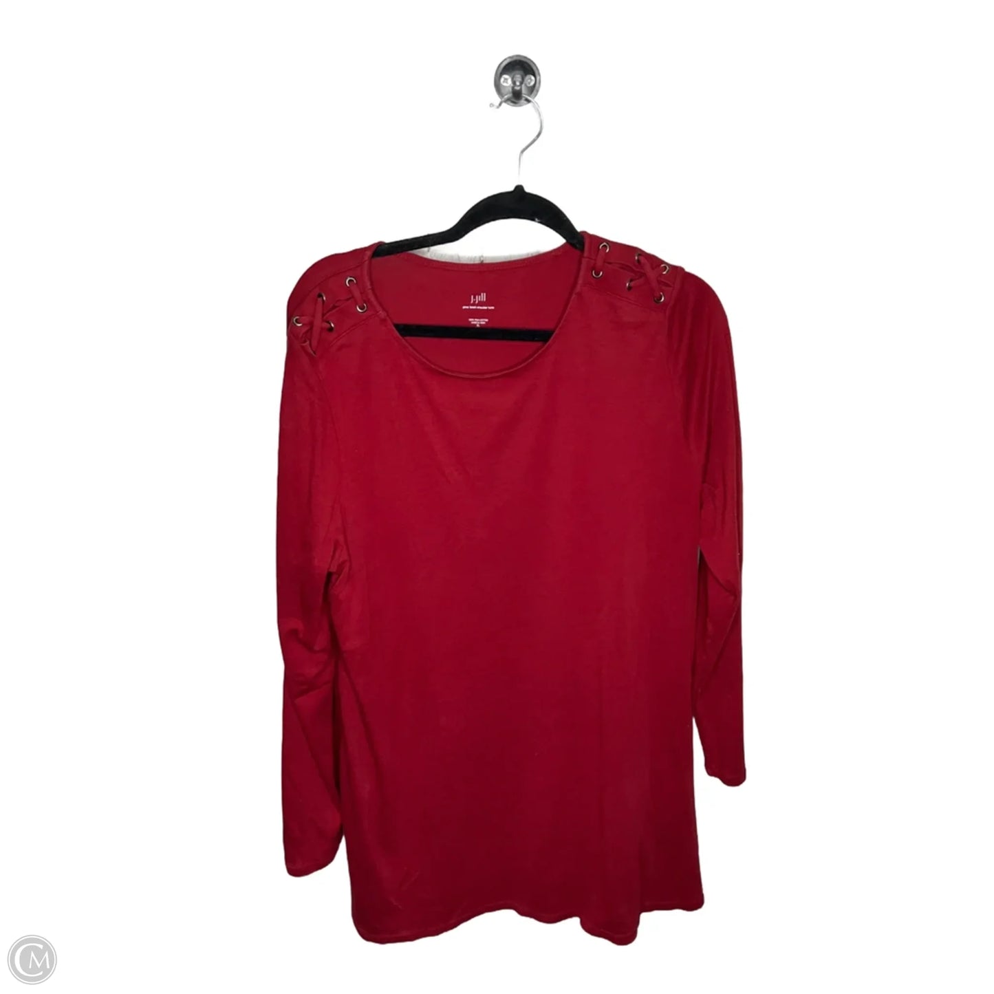 Top Long Sleeve By J. Jill In Red, Size: Xl