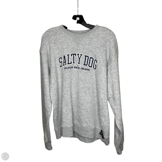 Sweatshirt Crewneck By Clothes Mentor In Grey, Size: M