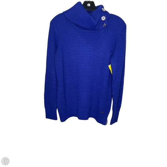 Sweater By Calvin Klein In Blue, Size: M