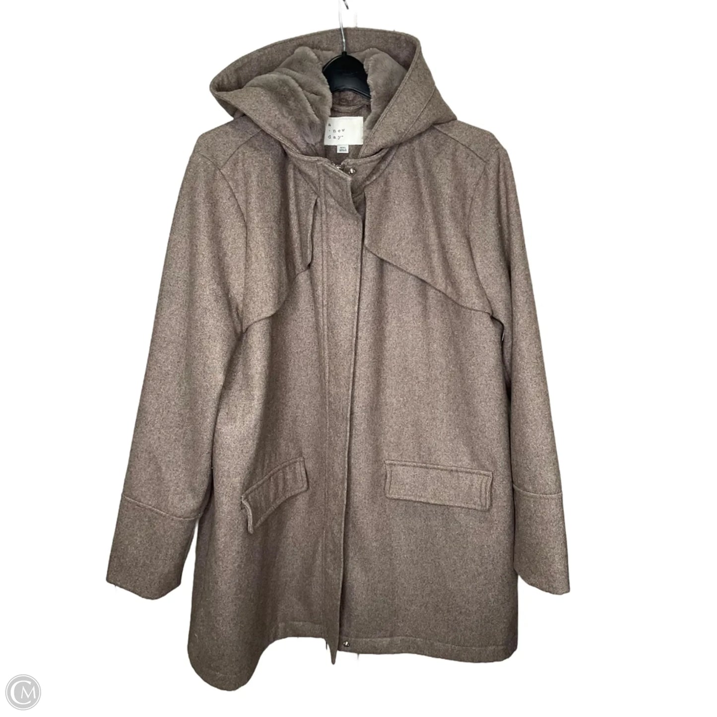Coat Parka By A New Day In Brown, Size: Xxl