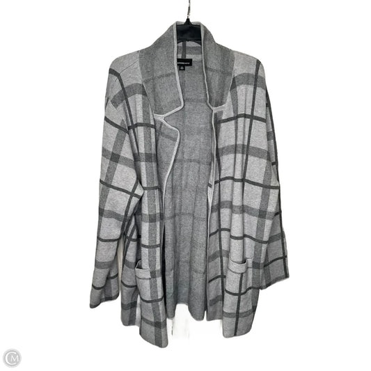 Cardigan By Fortune & Ivy In Plaid Pattern, Size: 2x