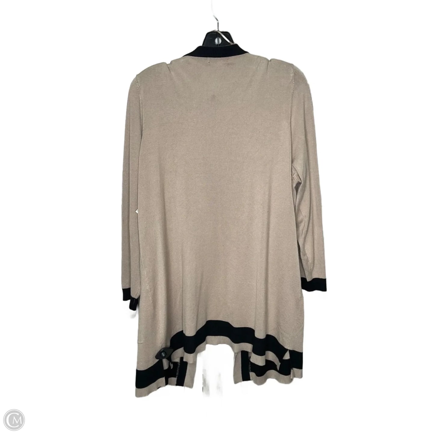 Cardigan By Clothes Mentor In Black & Cream, Size: 2x