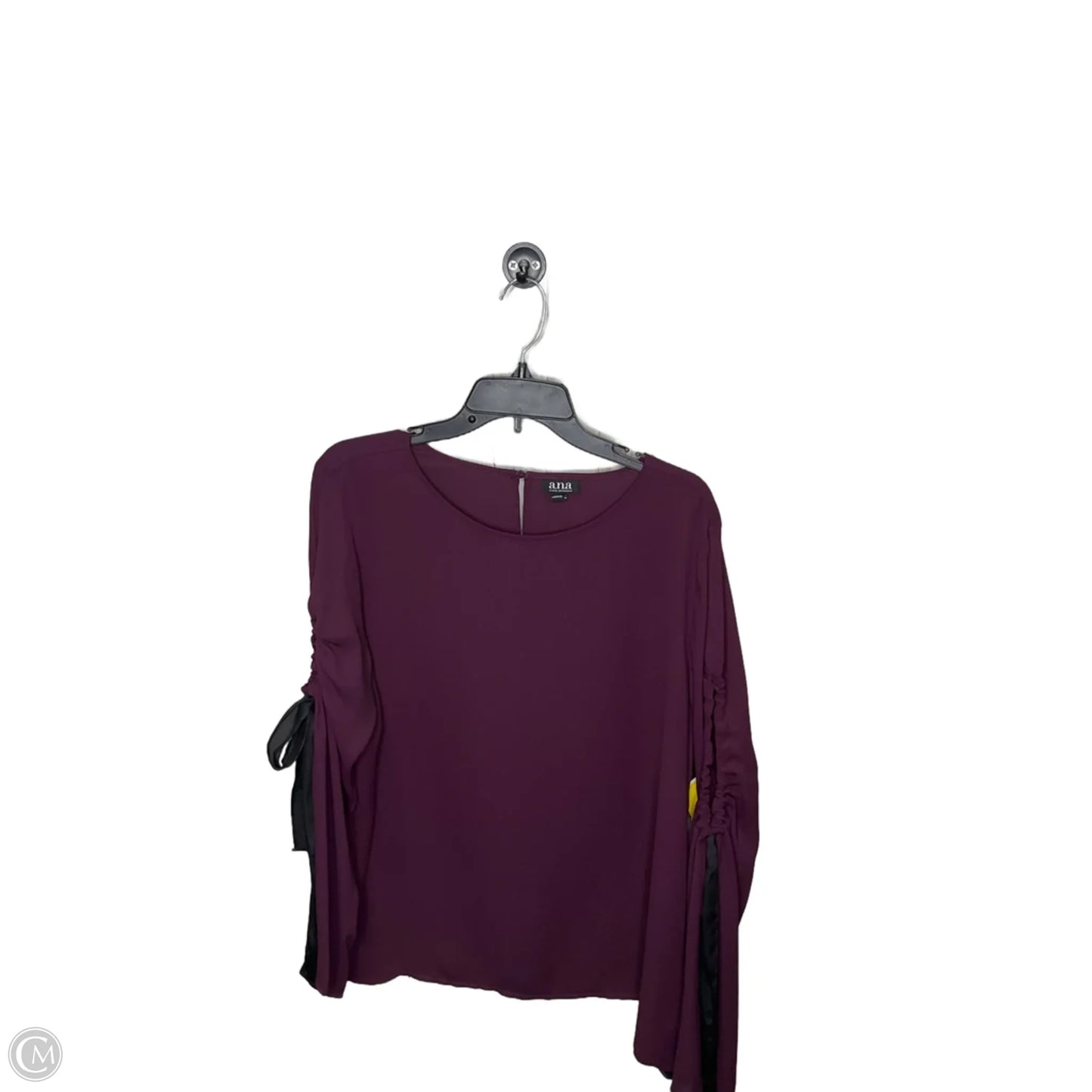 Blouse 3/4 Sleeve By Ana In Purple, Size: 2x