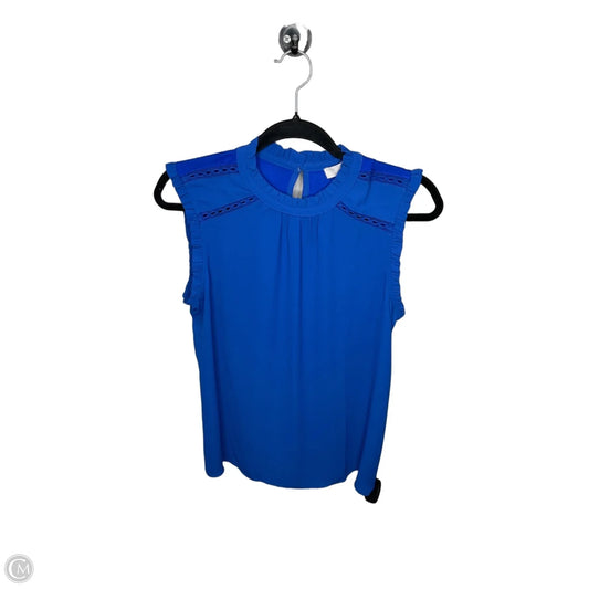 Top Short Sleeve By Loft In Blue, Size: S