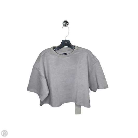 Top Short Sleeve By Lee In Grey, Size: M