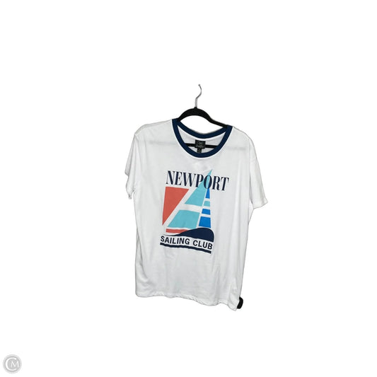 Top Short Sleeve By Clothes Mentor In White, Size: Xl