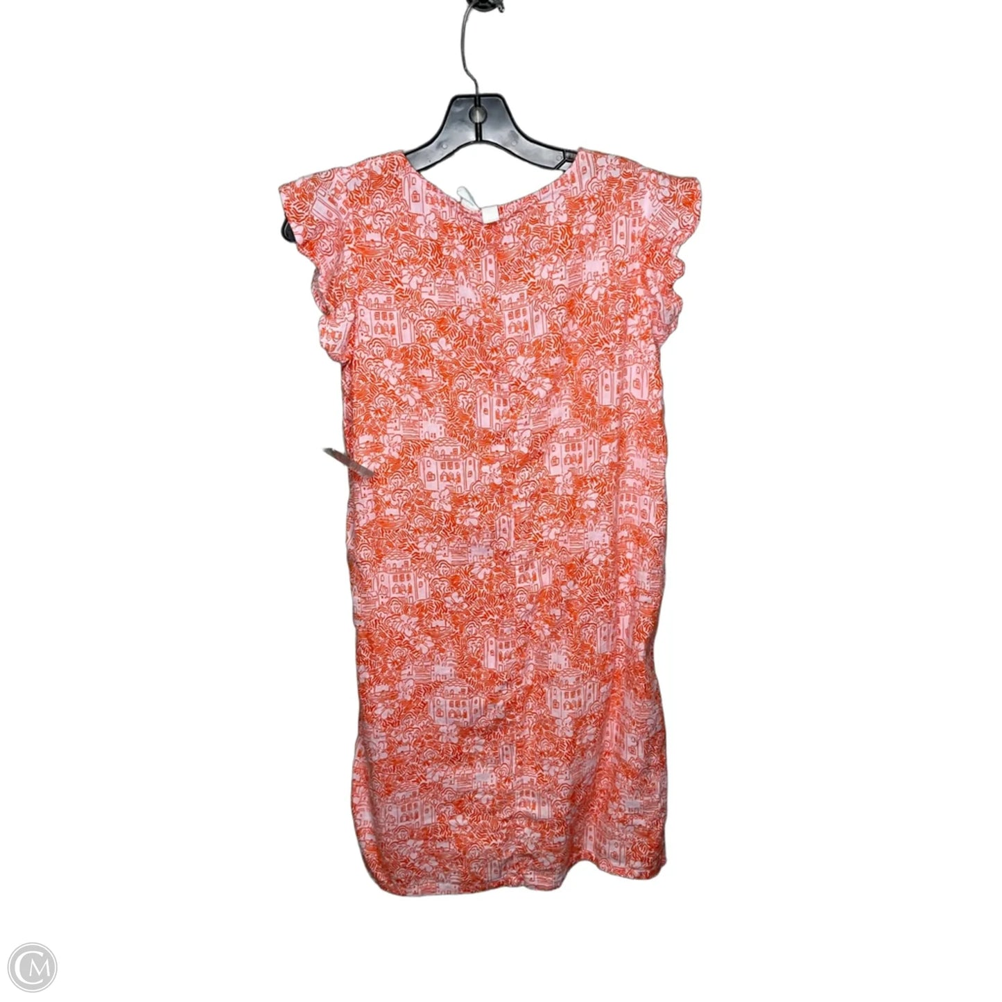 Dress Casual Short By Cynthia Rowley In Orange & White, Size: S