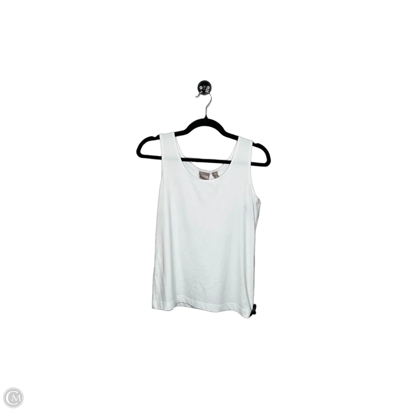 Top Sleeveless Basic By Chicos In White, Size: S