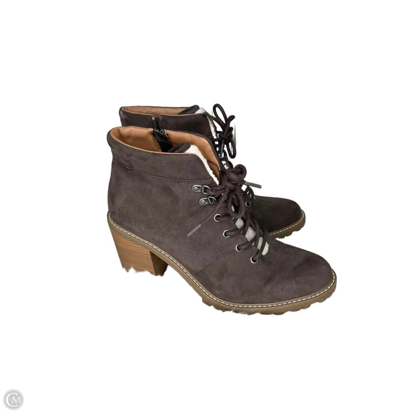 Boots Ankle Heels By Universal Thread In Brown, Size: 11