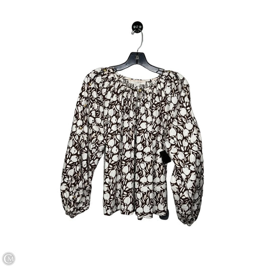 Top Long Sleeve By Loft In Brown, Size: Xs