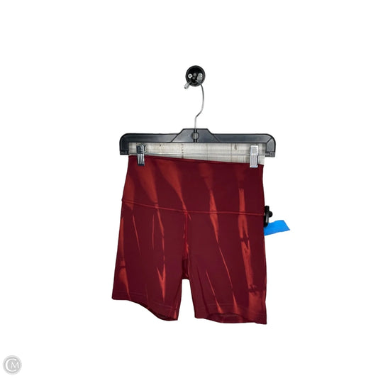 Athletic Shorts By Lululemon In Orange & Red, Size: 6