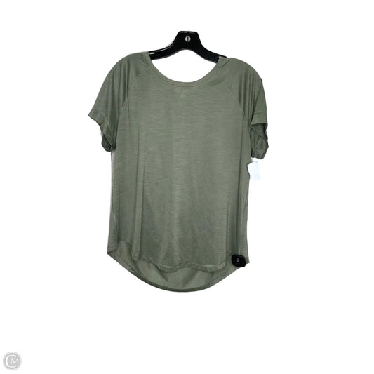 Athletic Top Short Sleeve By Athleta In Green, Size: Xl