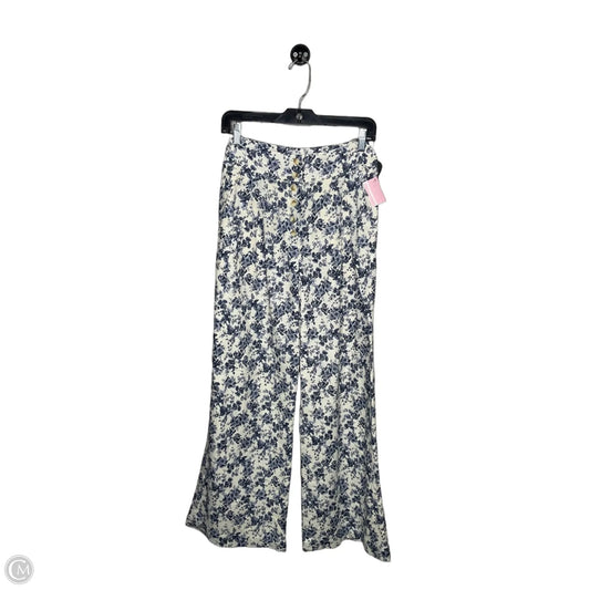 Pants Wide Leg By Chelsea And Violet In Blue & Cream, Size: 2