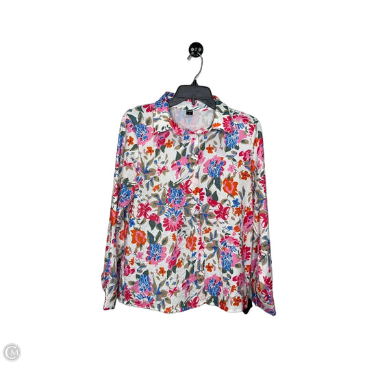 Top Long Sleeve By Clothes Mentor In Floral Print, Size: M