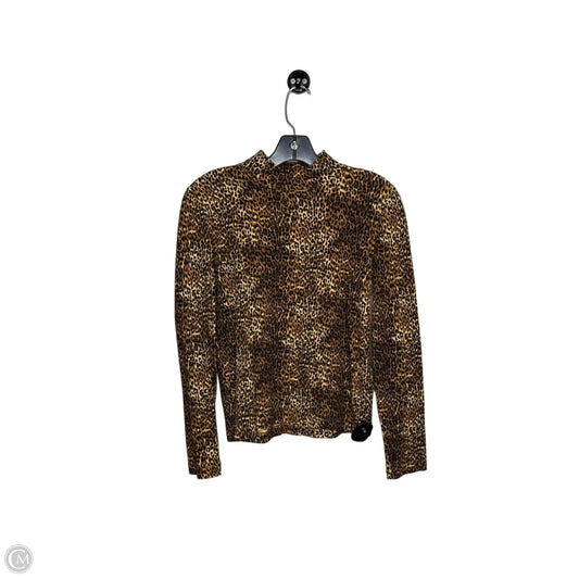 Top Long Sleeve By Jones New York In Animal Print, Size: S
