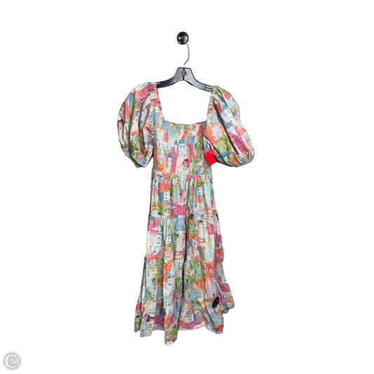 Dress Casual Midi By Clothes Mentor In Multi-colored, Size: L