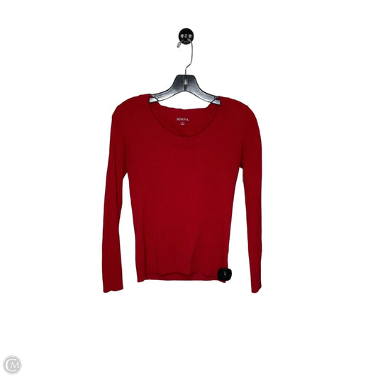 Top Long Sleeve By Clothes Mentor In Red, Size: S
