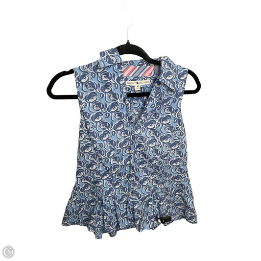 Top Sleeveless By Tommy Hilfiger In Blue, Size: 8