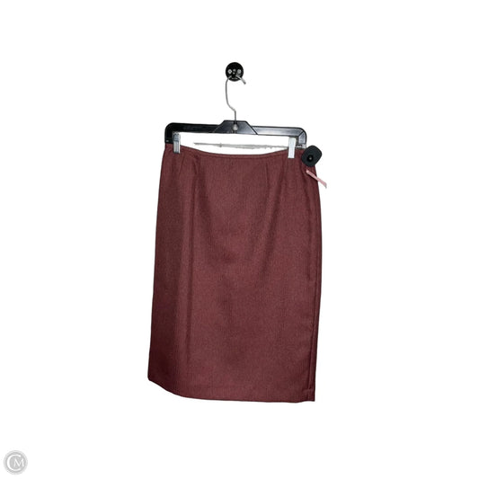 Skirt Midi By Evan-picone In Maroon, Size: 6